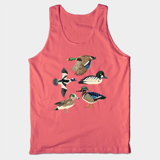 North American Ducks Tank Top by paintedpansy